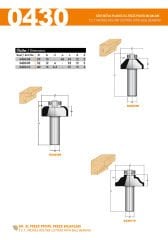 Netmak Bilyalı Pah Kırma Bıçağı 29x13x12mm 45° 430-08