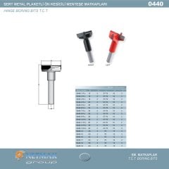 Netmak Elmas Uçlu Tas Menteşe Matkabı Sol Dönüş 0440-12L