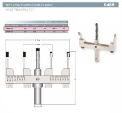 Netmak Ayarlı Buat Matkabı 60-130x 5.5x14 mm 489-01
