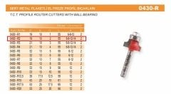 Netmak Elmas Uçlu Rulmanlı Radüs El Freze Bıçağı 17x10x52 430-R2