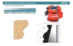 Netmak Profil Freze Bıçağı 0712-01 130x68x30 Z3