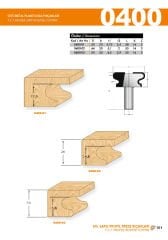 Netmak Sert Metal Plaketli Kulp Profil Freze Bıçağı 400-02