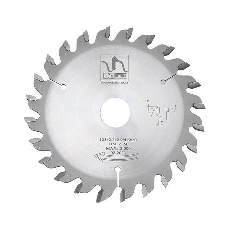 Netmak Sert Metal Plaketli Konik Çizici Testere 125x2.5x2.9/4.6x20 Z=24