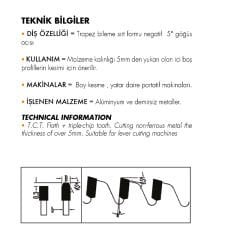 Netmak DO' Metaller İçin Sert Plaketli Negatif Dişli Daire Testeresi 300x3.4/2.6x30 Z=96